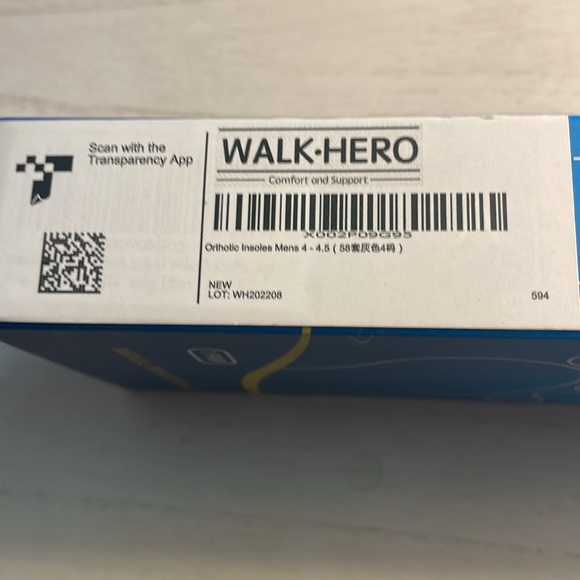 Men’s walk hero orthopedic insoles - Picture 3 of 3